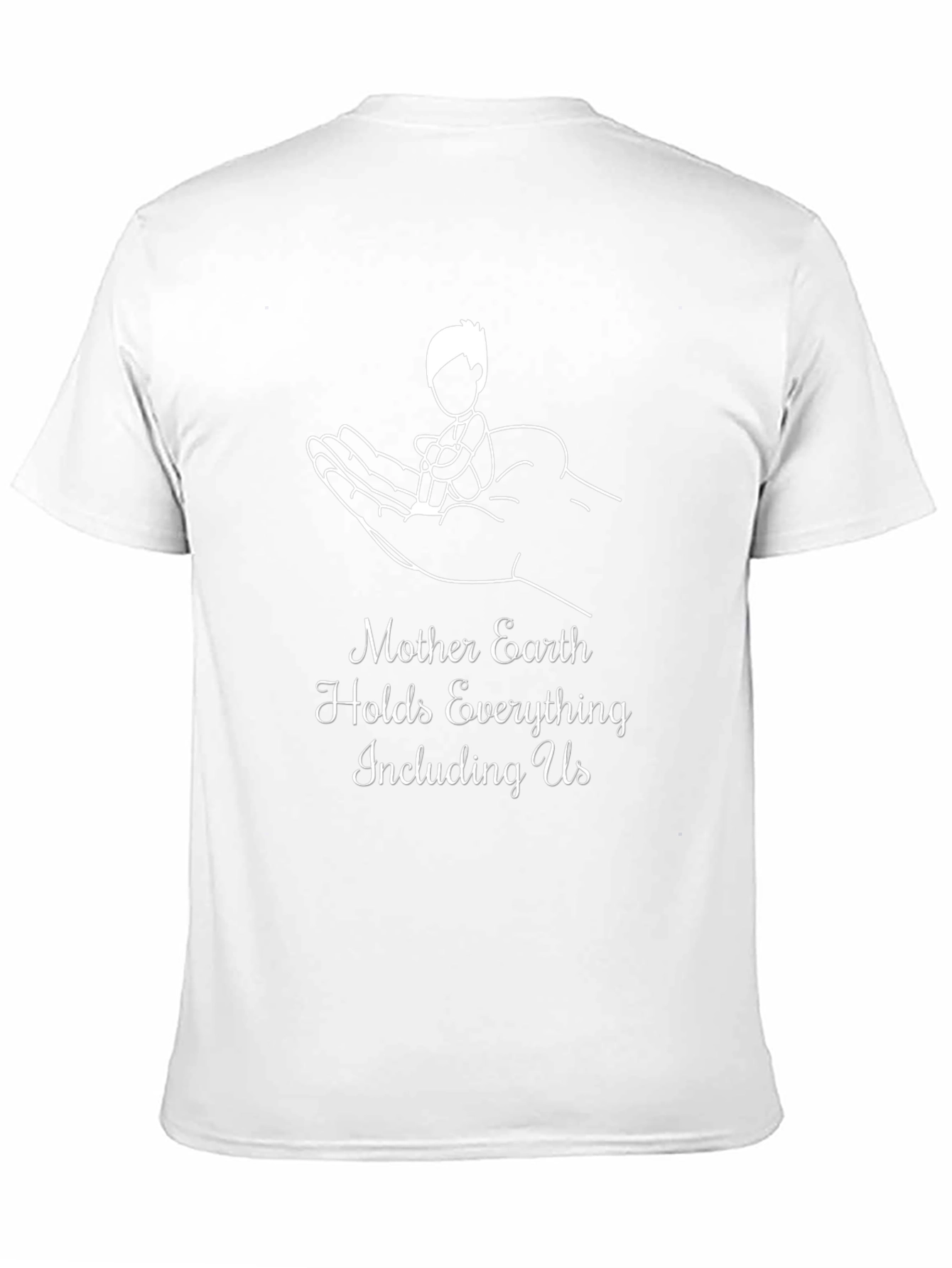 Mother Earth Graphic Tee - Black Cotton Shirt