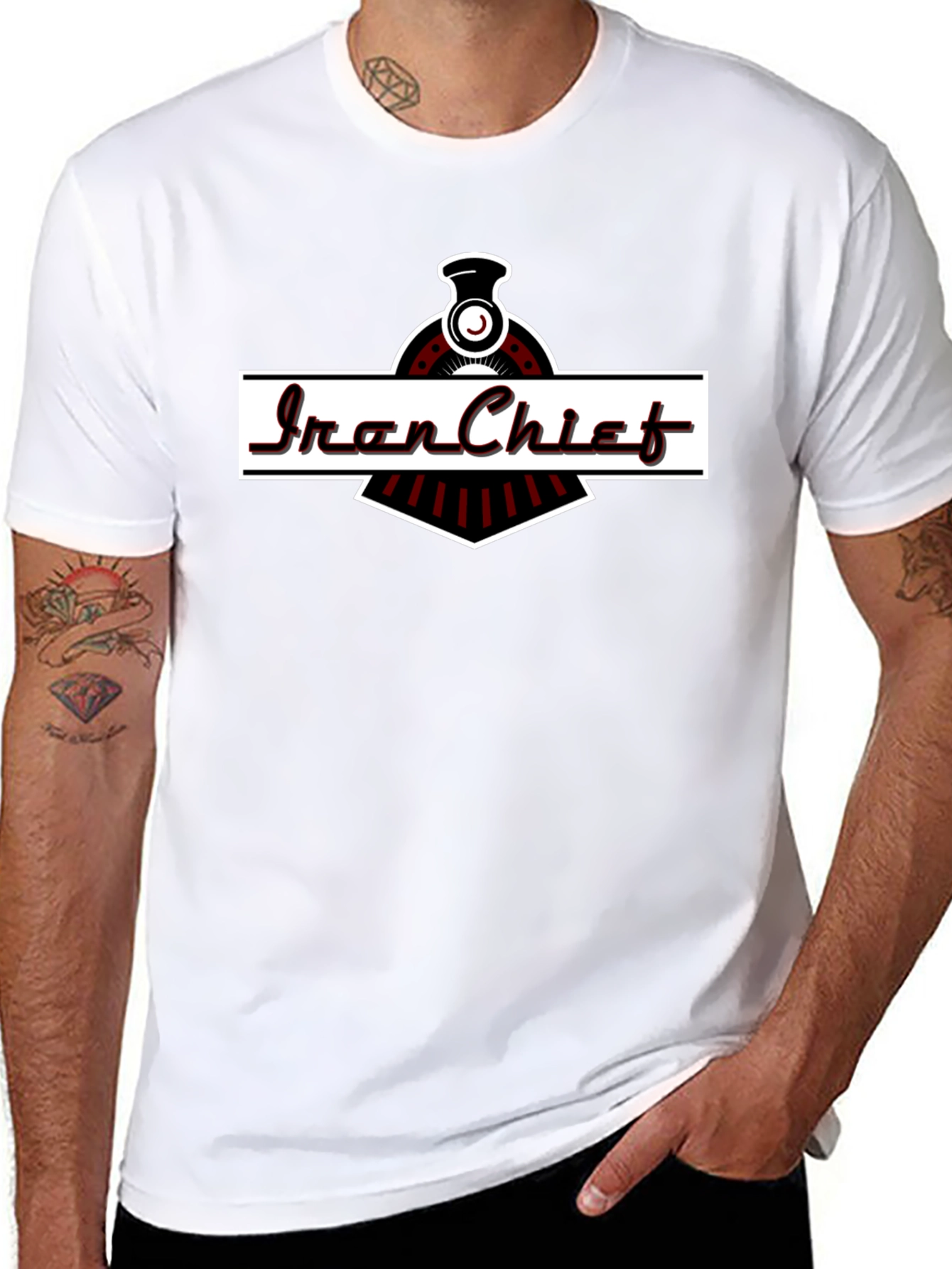 Iron Chief Train Graphic T-Shirt