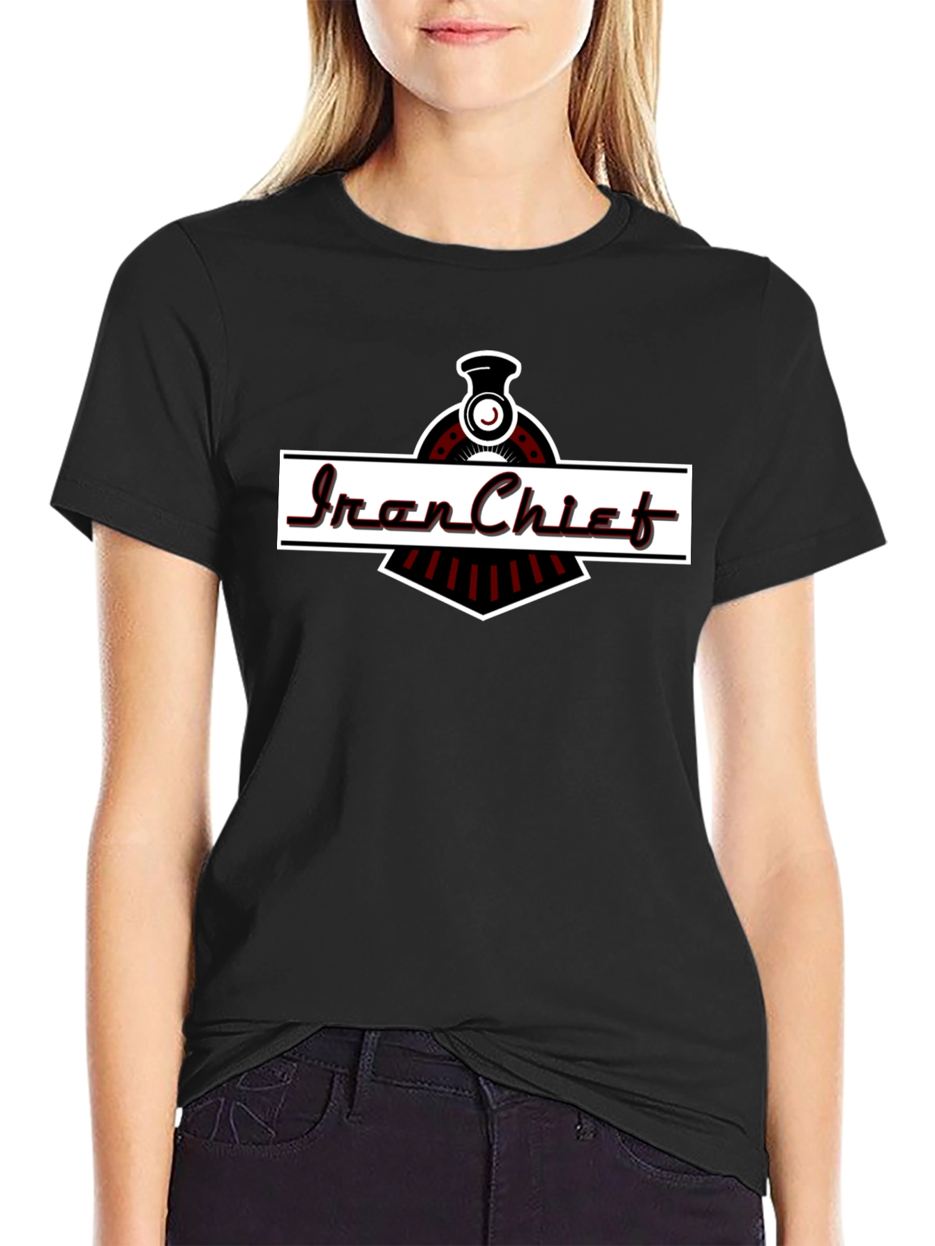 Iron Chief Train Graphic T-Shirt