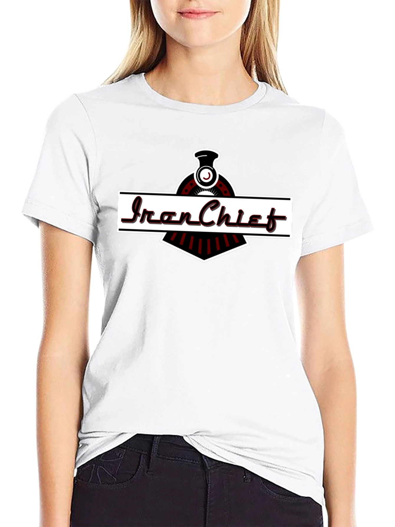Iron Chief Train Graphic T-Shirt