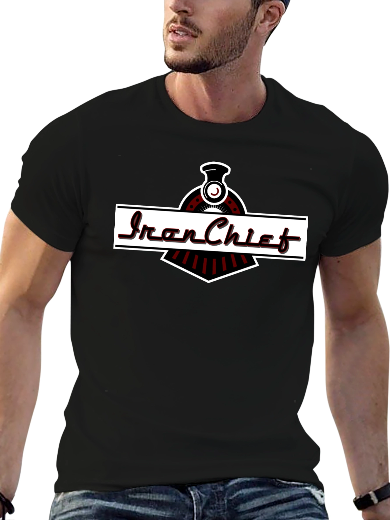Iron Chief Train Graphic T-Shirt