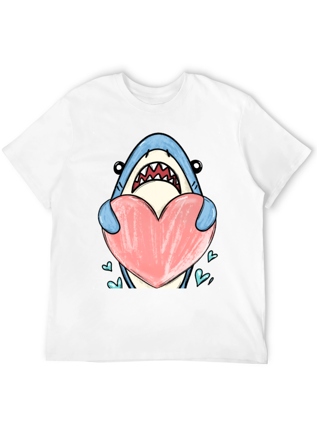 Shark Heart Graphic T-Shirt - Love Bites!