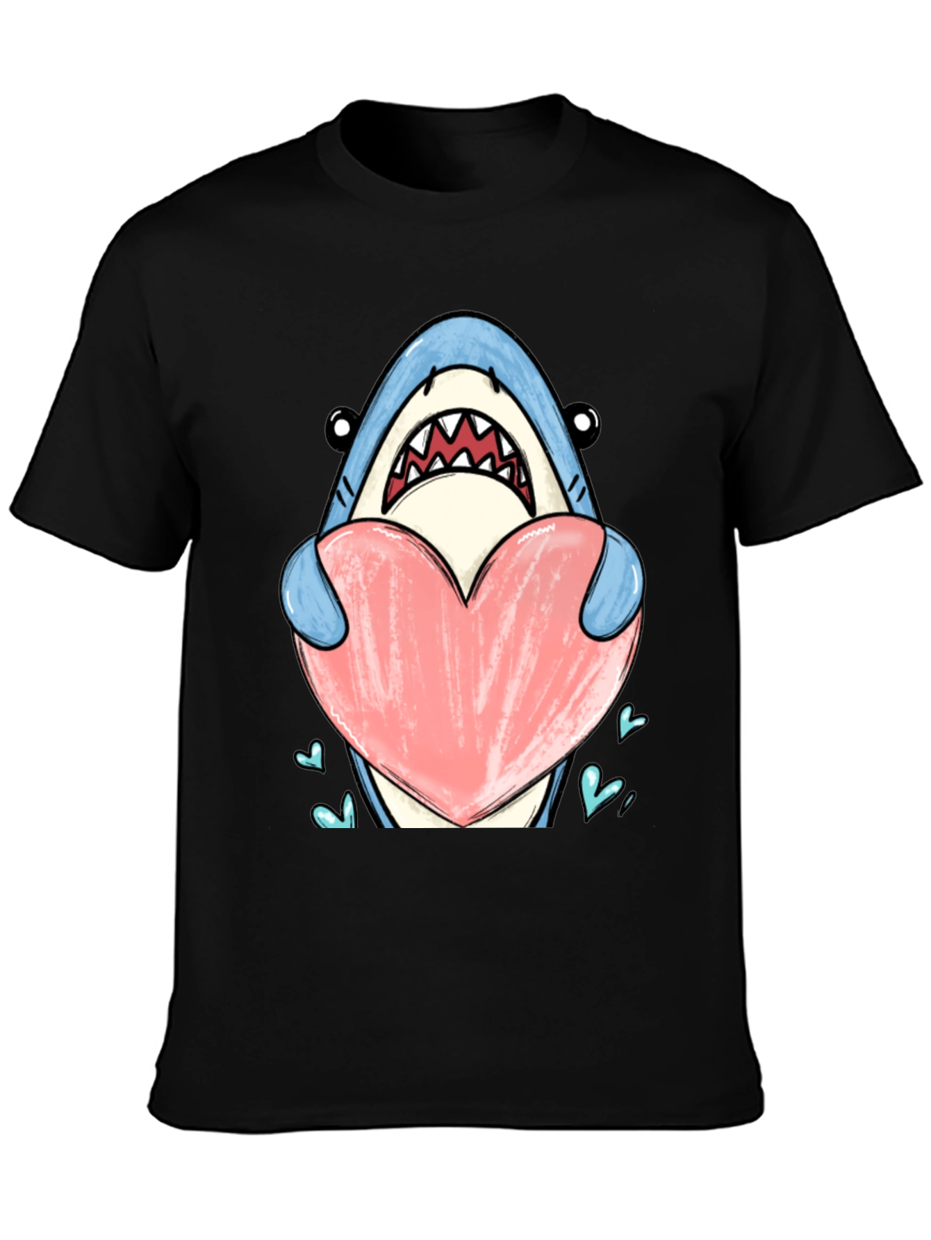 Shark Heart Graphic T-Shirt - Love Bites!