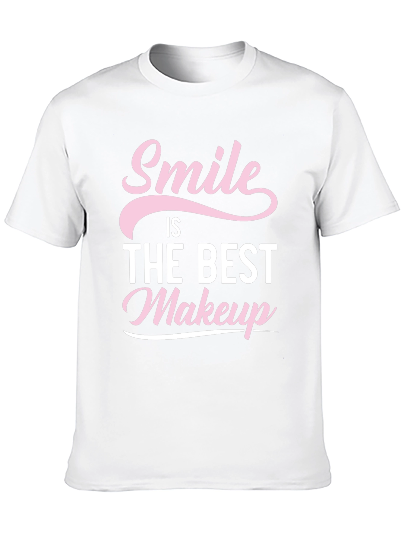 Smile is the Best Makeup T-Shirt - Black