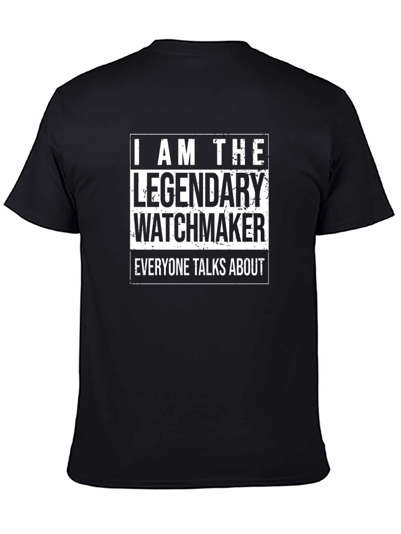 Legendary Watchmaker T-Shirt - Black Cotton Tee