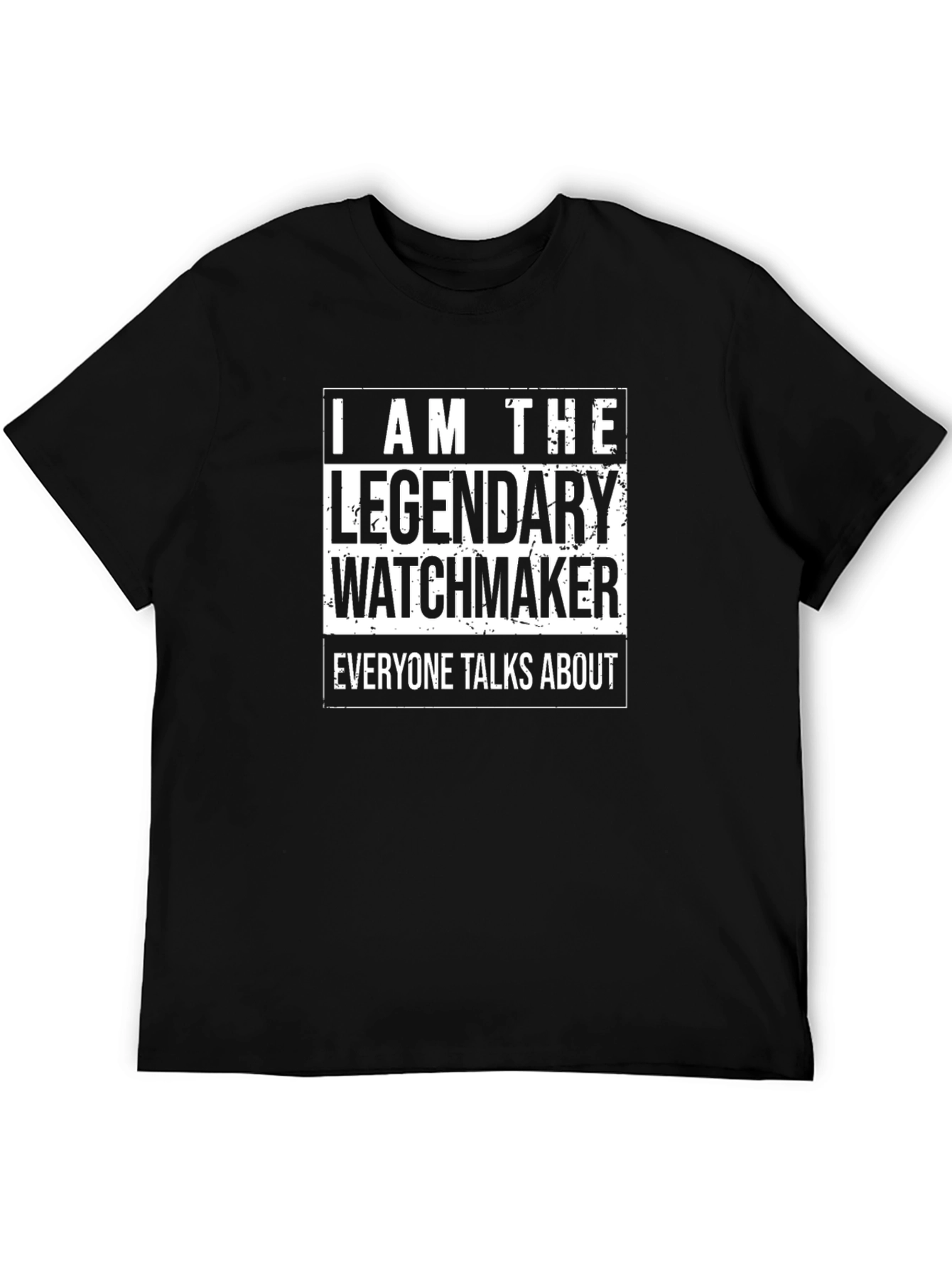 Legendary Watchmaker T-Shirt - Black Cotton Tee