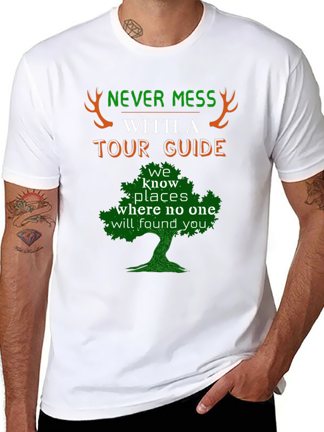 Never Mess With A Tour Guide Graphic Tee