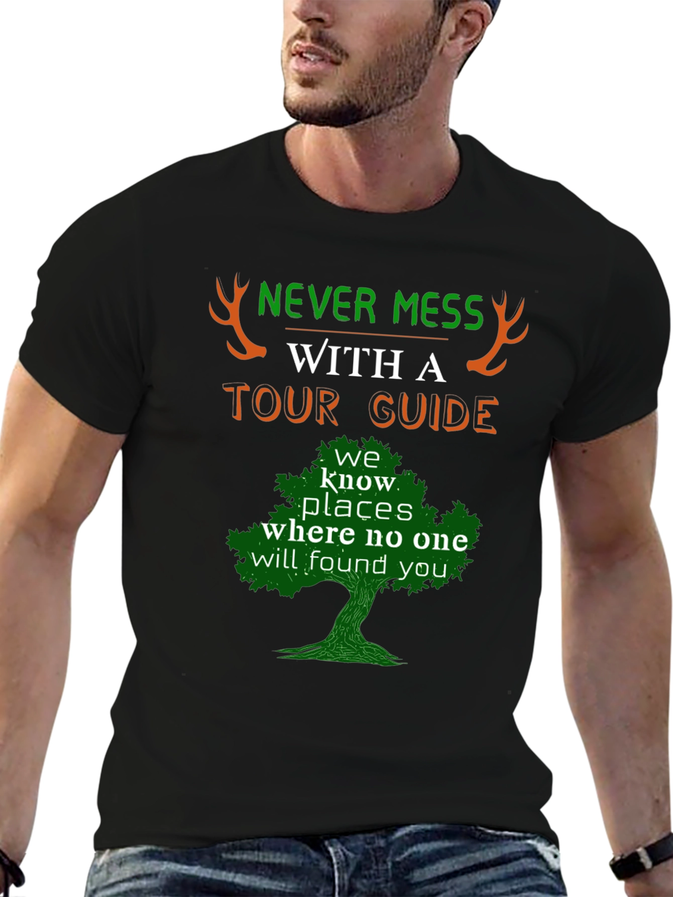 Never Mess With A Tour Guide Graphic Tee