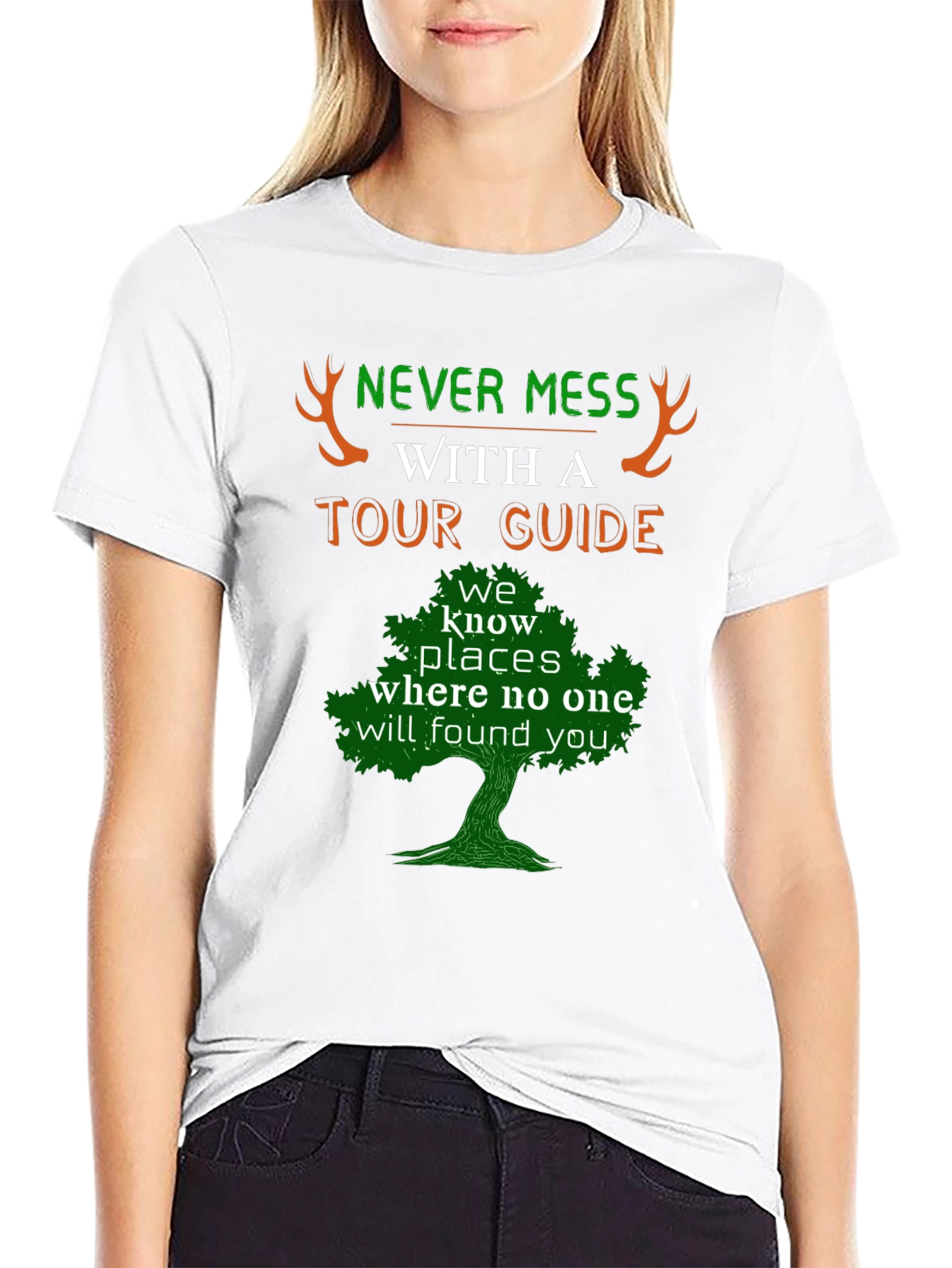 Never Mess With A Tour Guide Graphic Tee