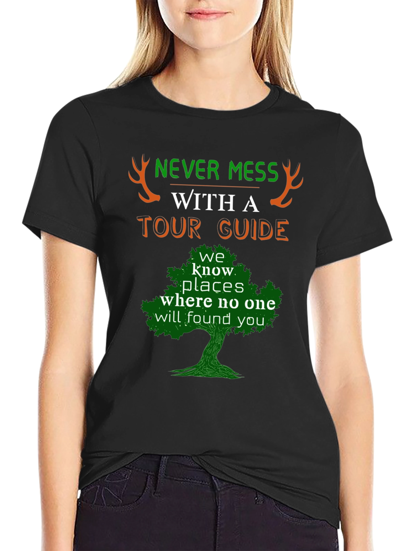 Never Mess With A Tour Guide Graphic Tee