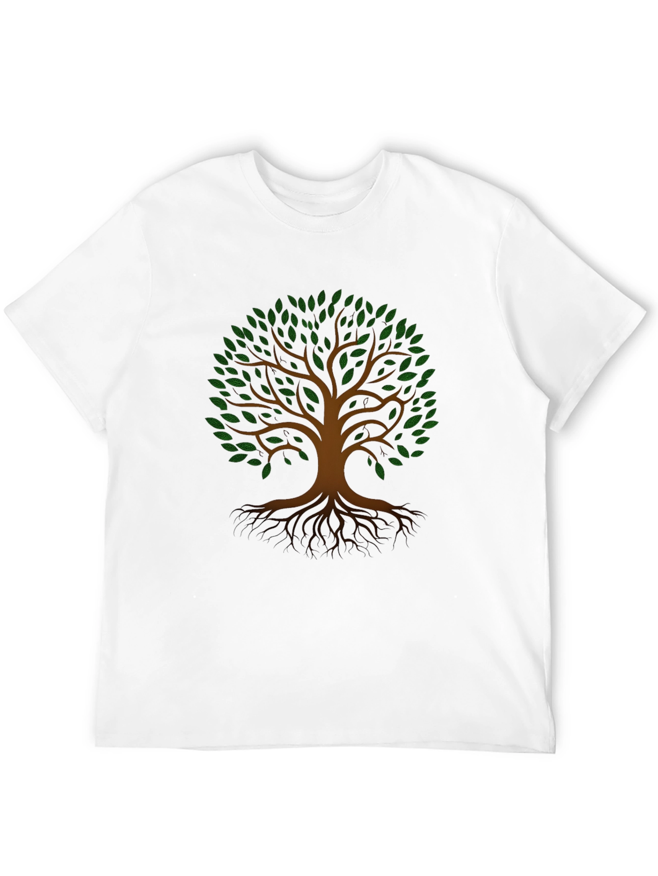 Nature Tree of Life Graphic Black T-Shirt