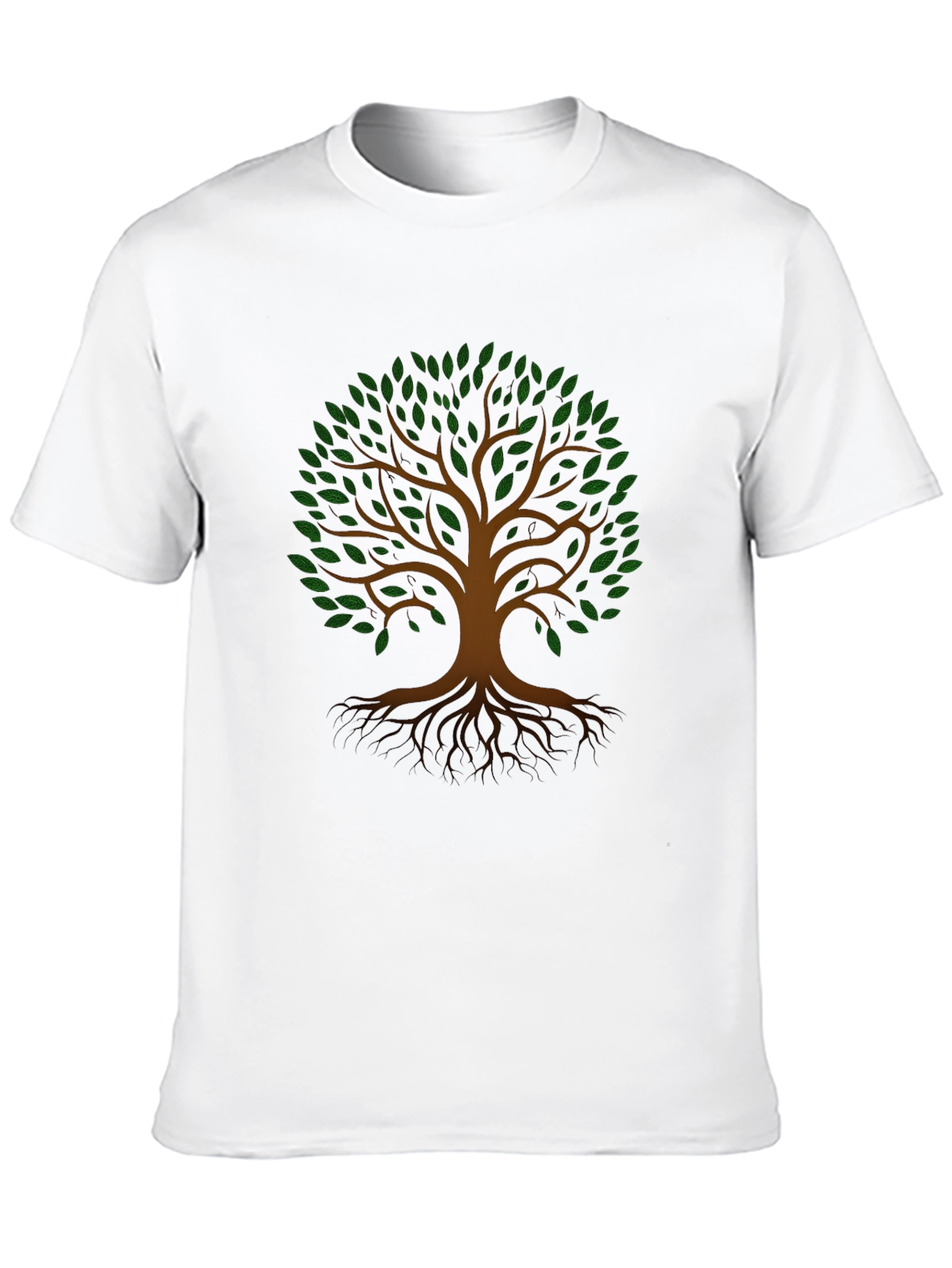 Nature Tree of Life Graphic Black T-Shirt