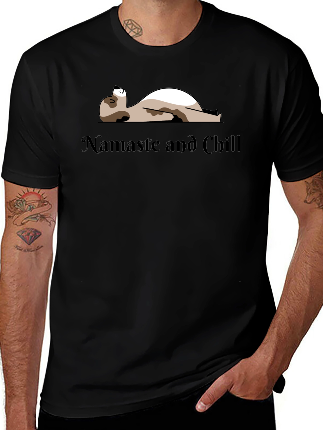 Namaste and Chill Graphic T-Shirt