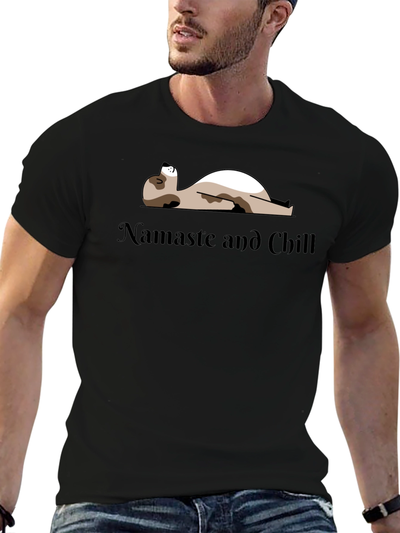 Namaste and Chill Graphic T-Shirt