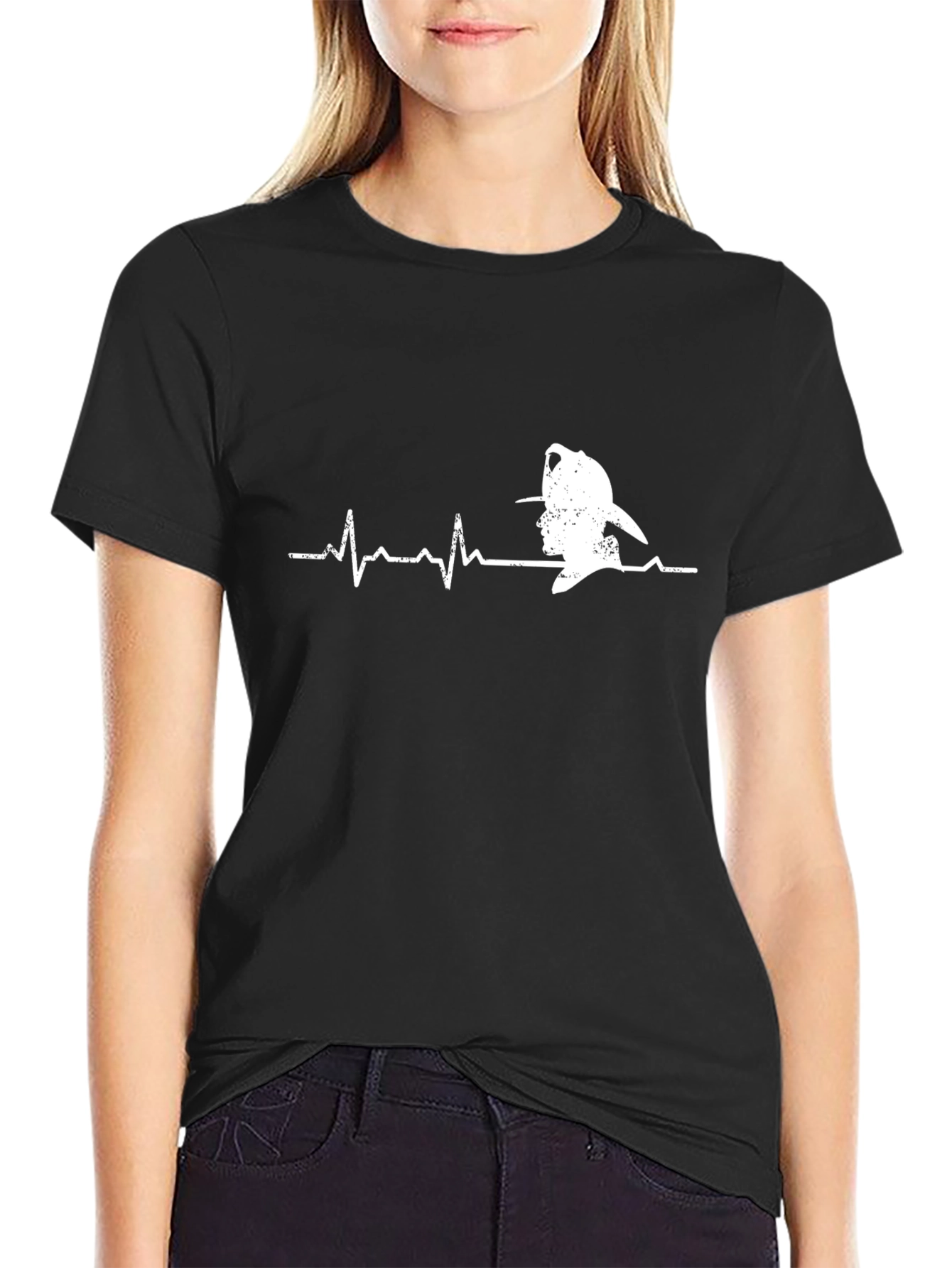 Firefighter Heartbeat T-Shirt