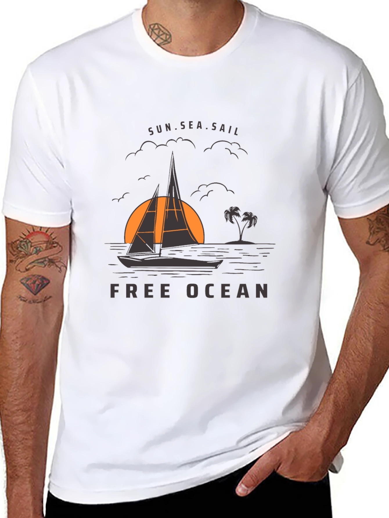 Sun Sea Sail Graphic Tee
