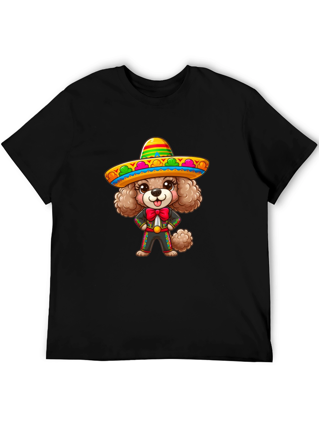 Dog in Sombrero Graphic T-Shirt