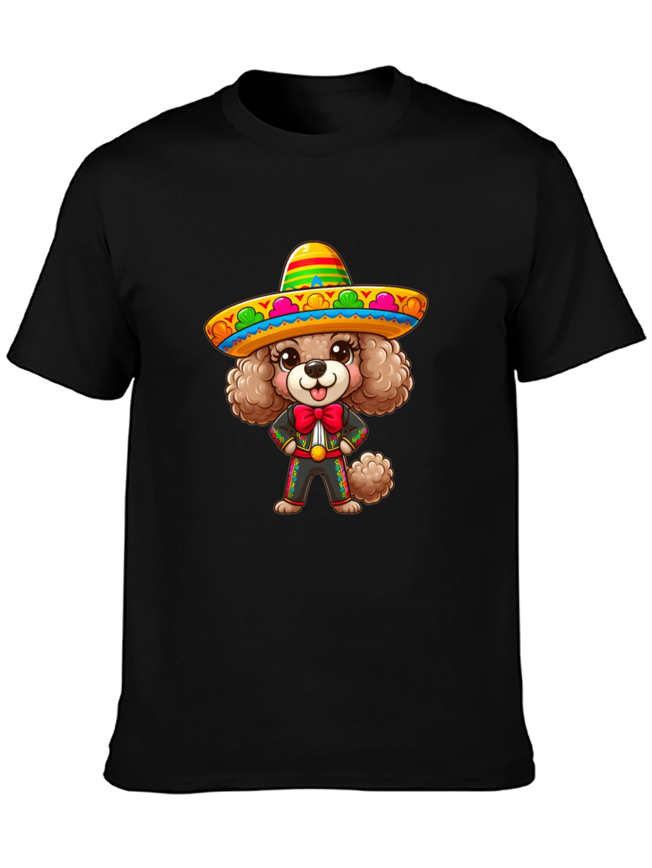 Dog in Sombrero Graphic T-Shirt
