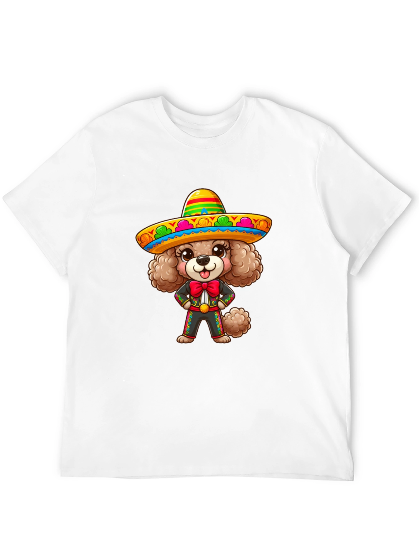Dog in Sombrero Graphic T-Shirt