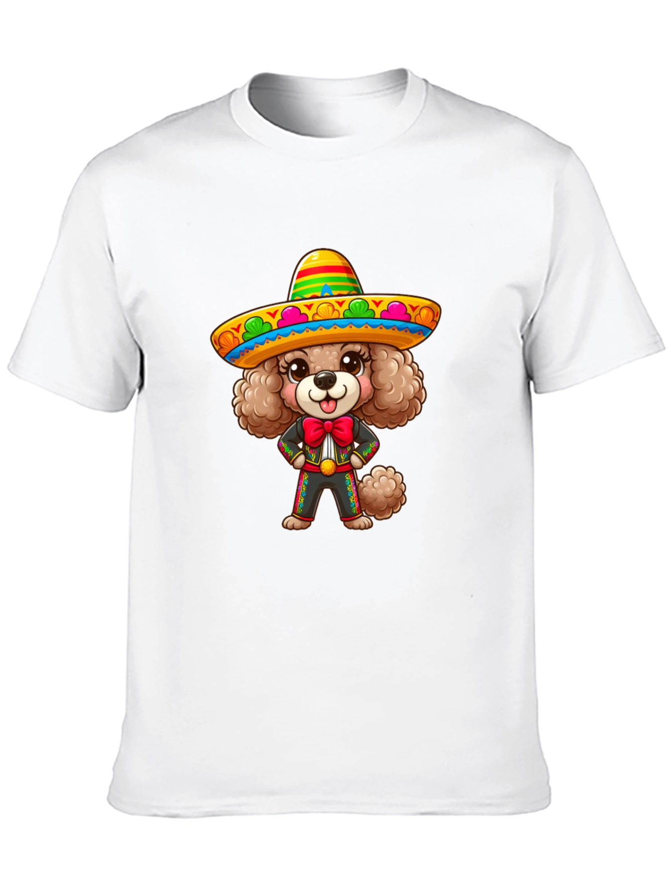 Dog in Sombrero Graphic T-Shirt