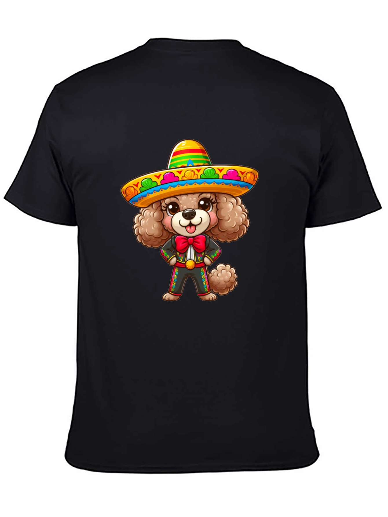 Dog in Sombrero Graphic T-Shirt