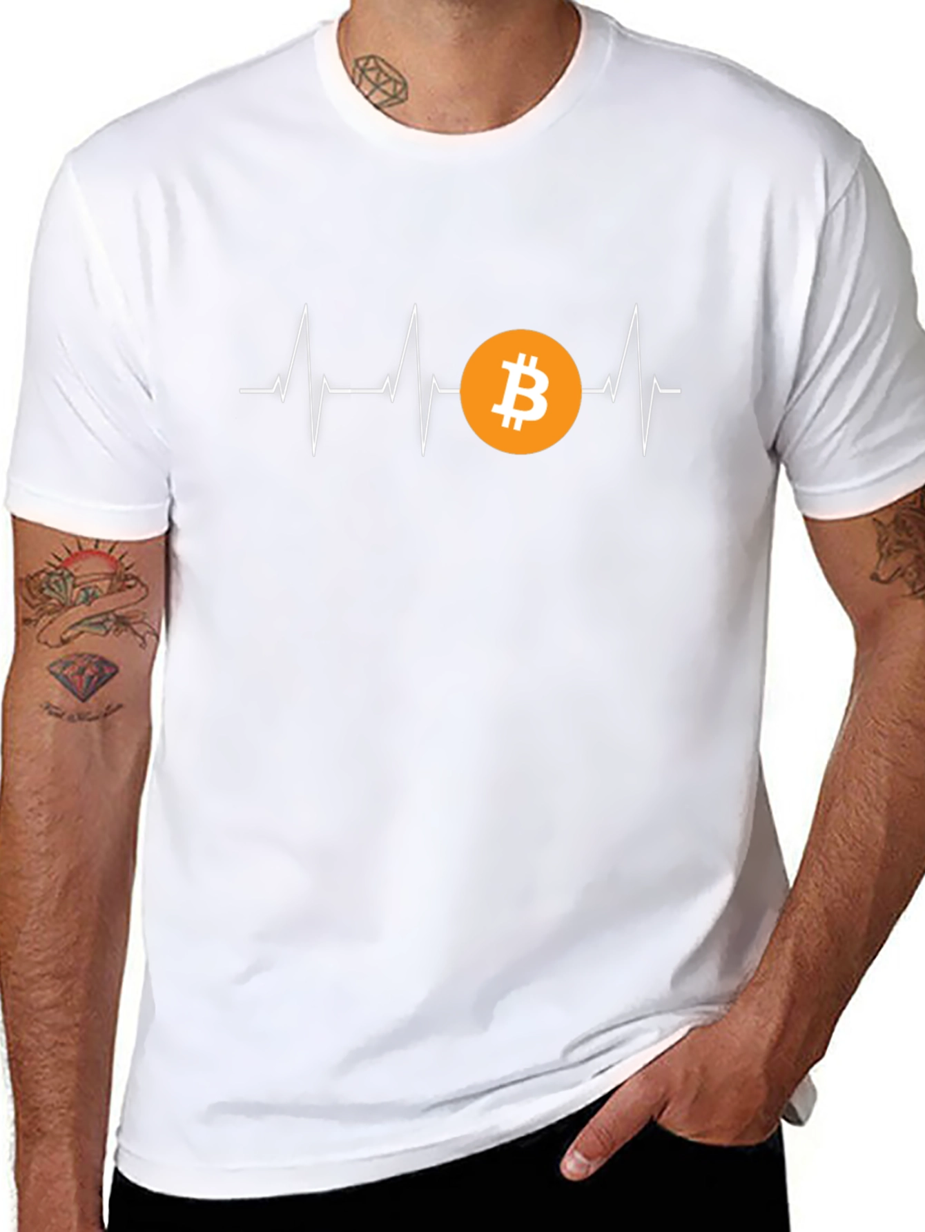 Bitcoin Heartbeat T-Shirt - Crypto Currency Tee