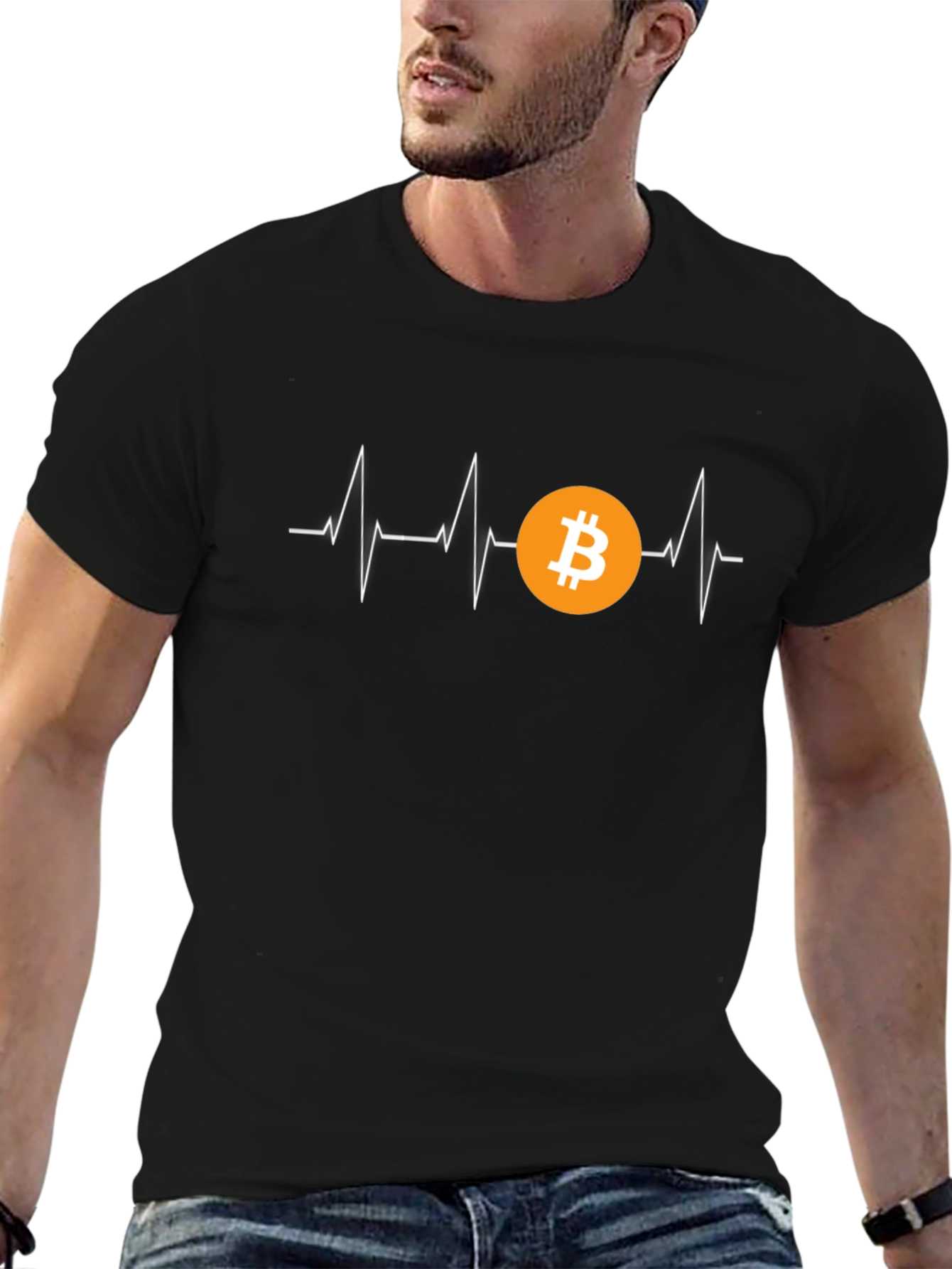 Bitcoin Heartbeat T-Shirt - Crypto Currency Tee