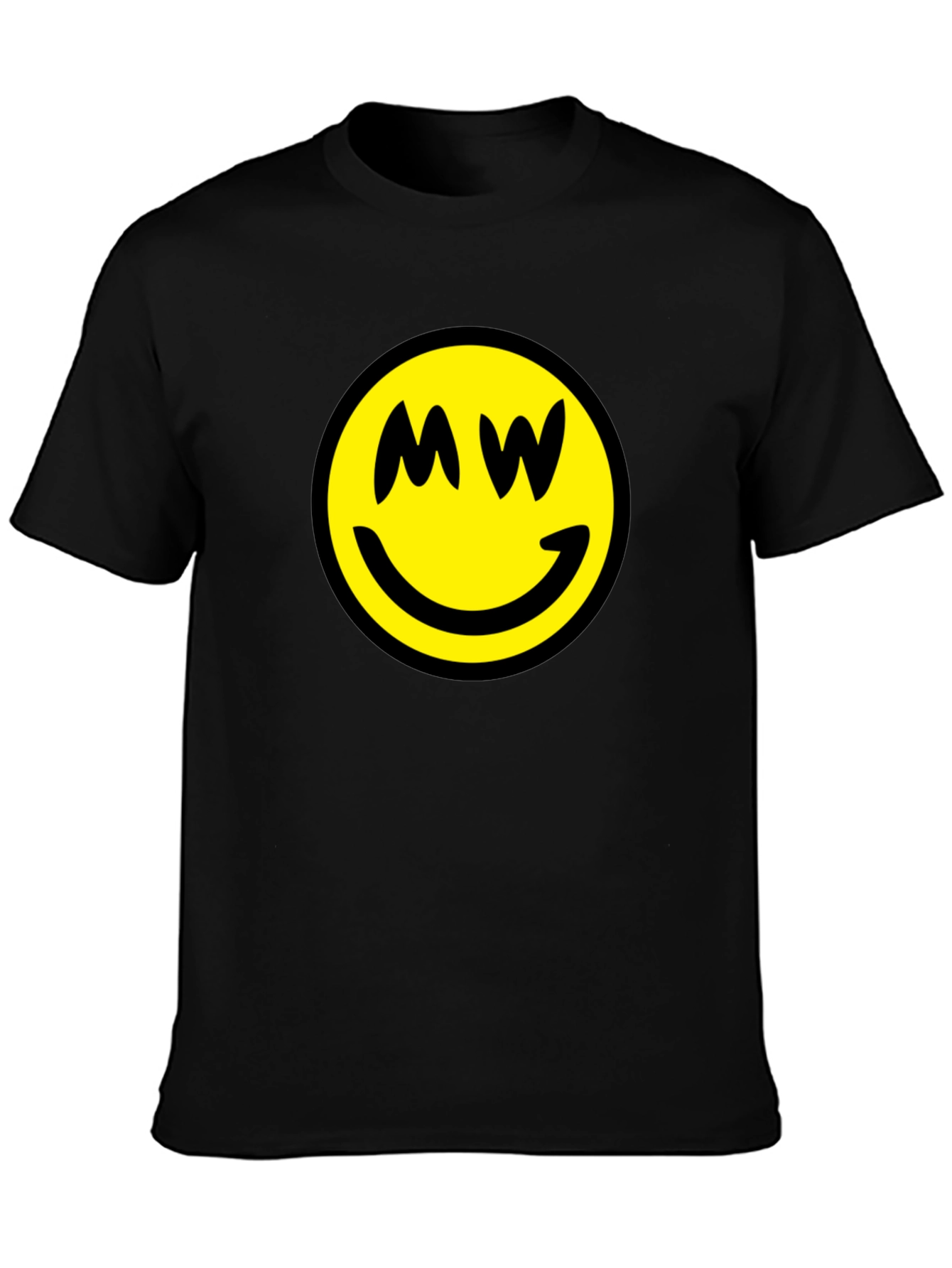 Smiley Face MW Black T-Shirt