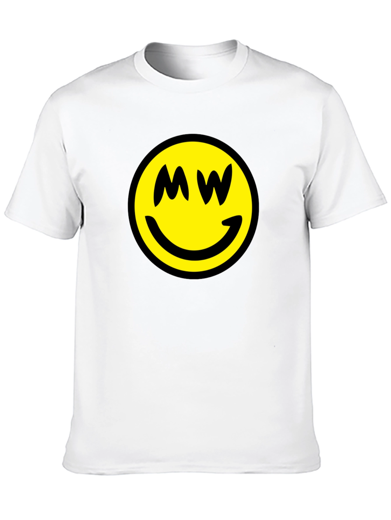 Smiley Face MW Black T-Shirt