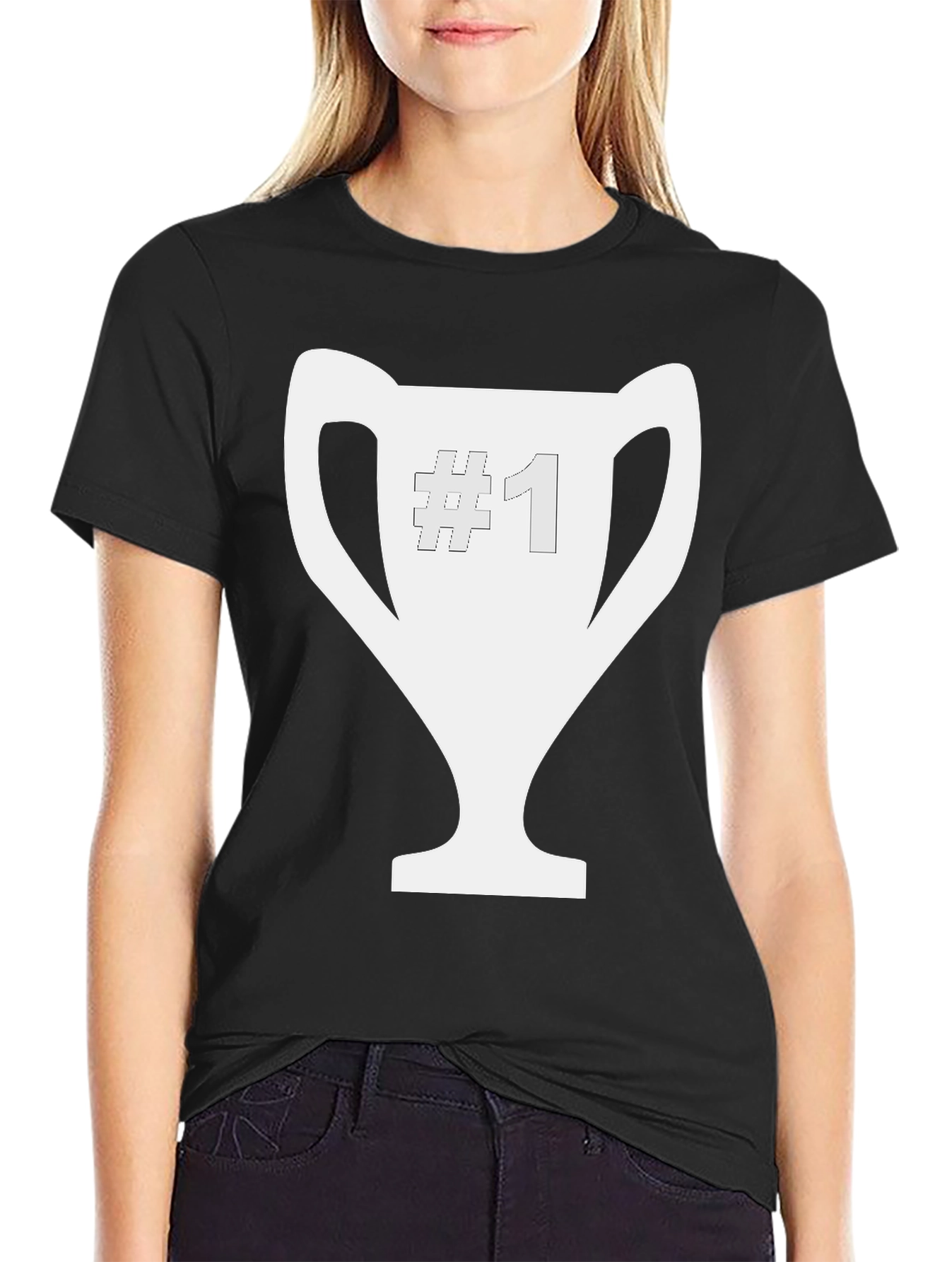 Number One Champion Black Tee