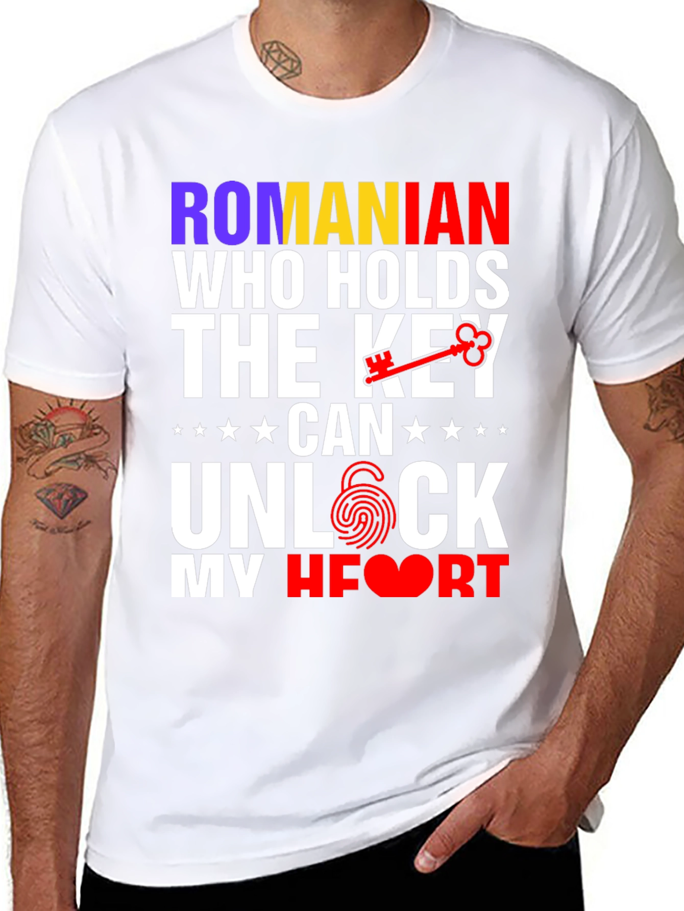 Romanian Key to My Heart T-Shirt