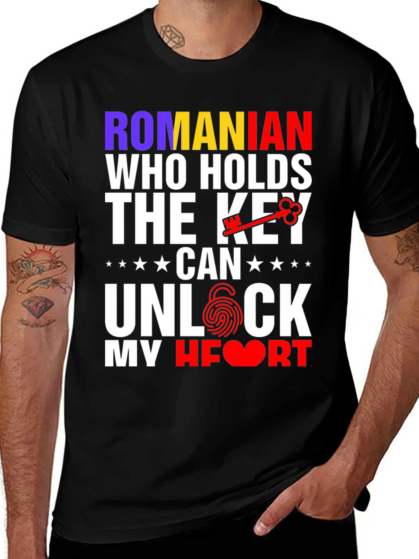 Romanian Key to My Heart T-Shirt