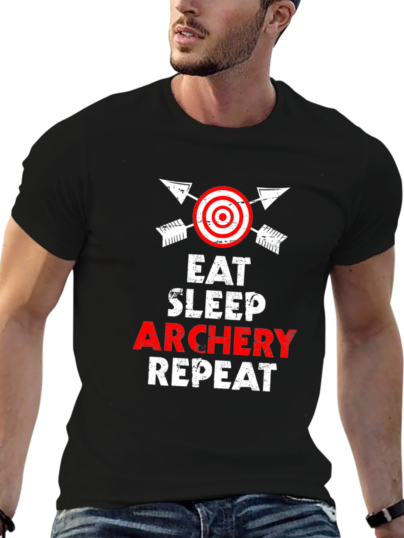 Eat Sleep Archery Repeat T-Shirt - Archery Lover Gift