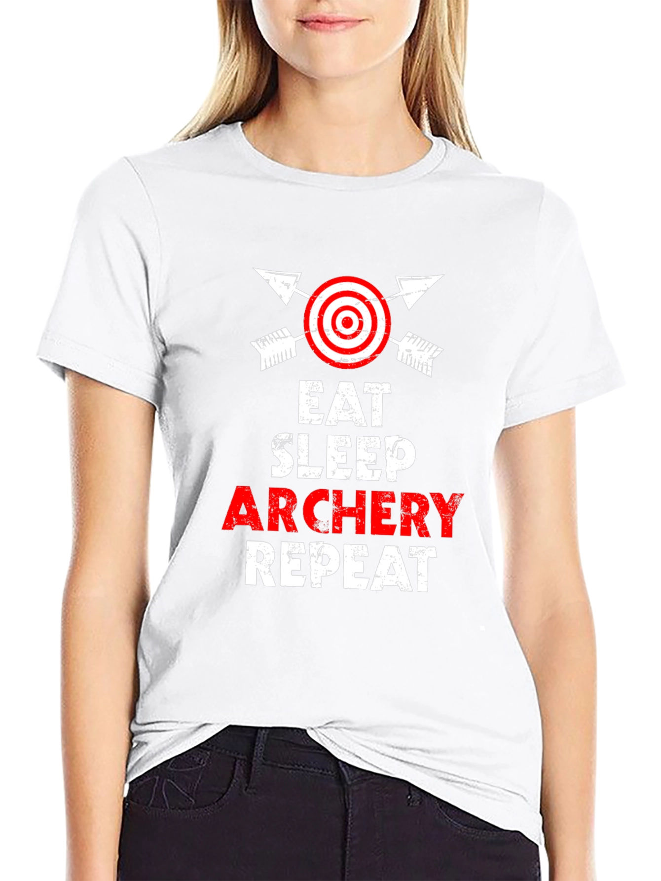 Eat Sleep Archery Repeat T-Shirt - Archery Lover Gift