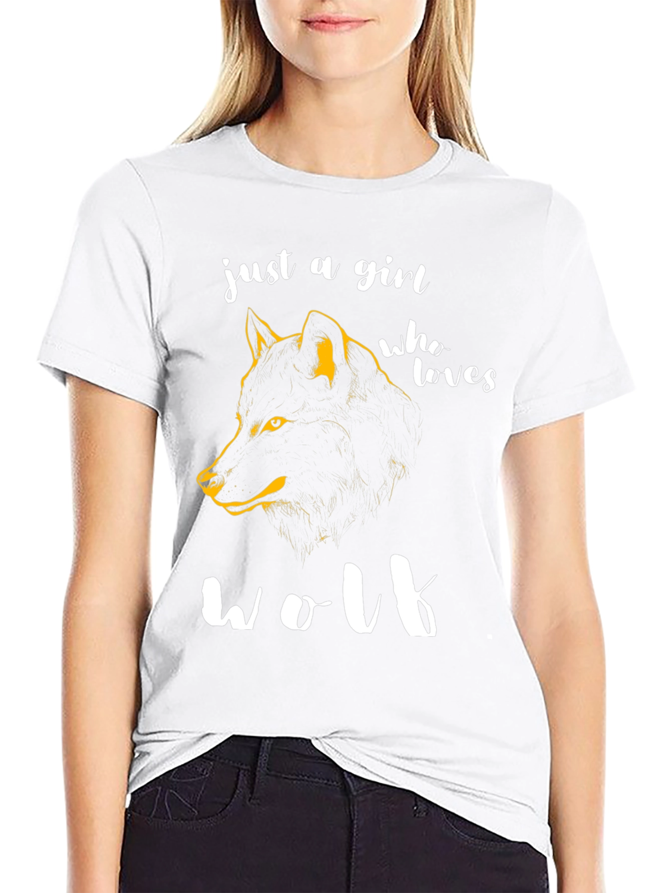 Just A Girl Who Loves Wolf T-Shirt