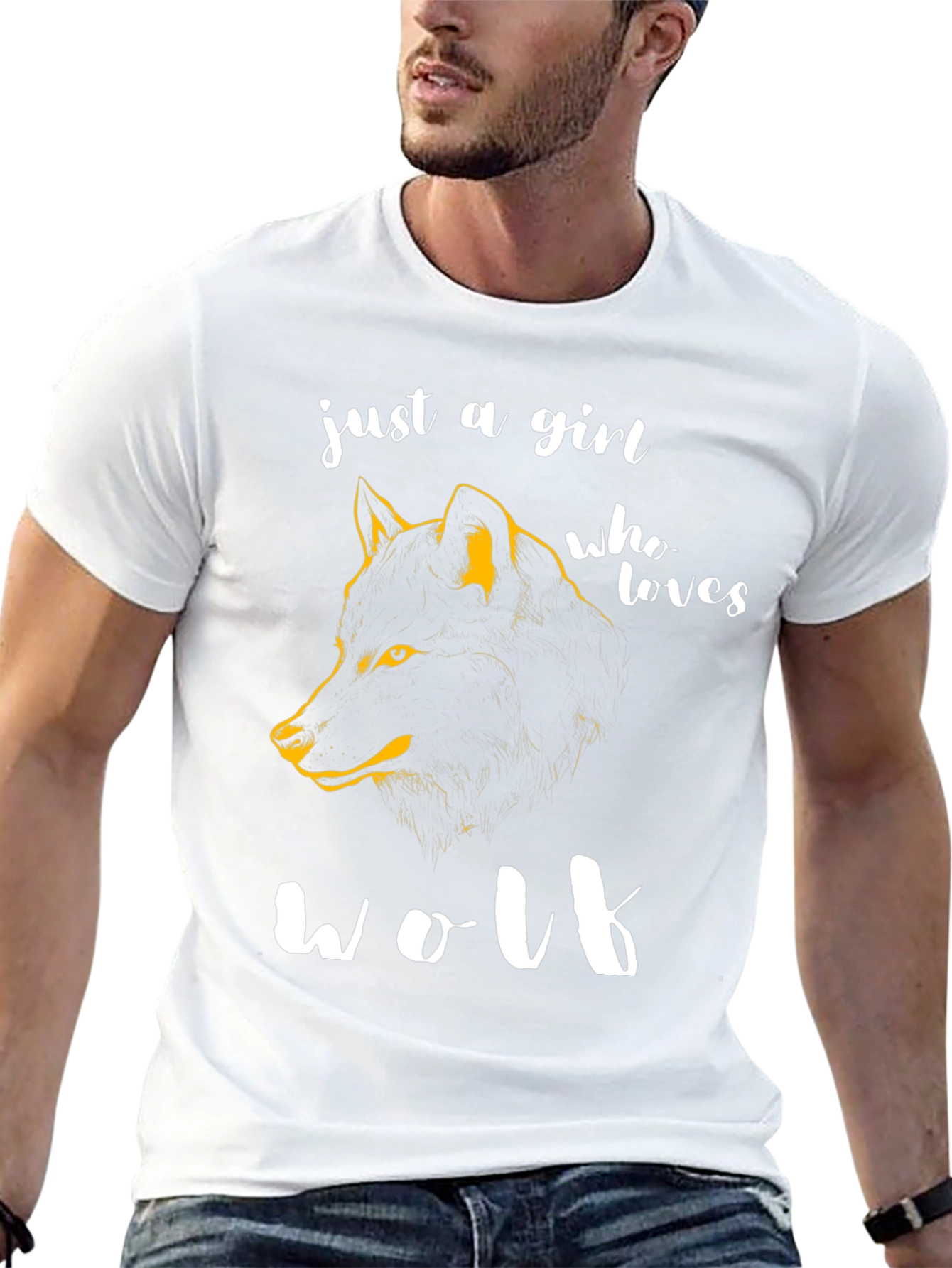 Just A Girl Who Loves Wolf T-Shirt