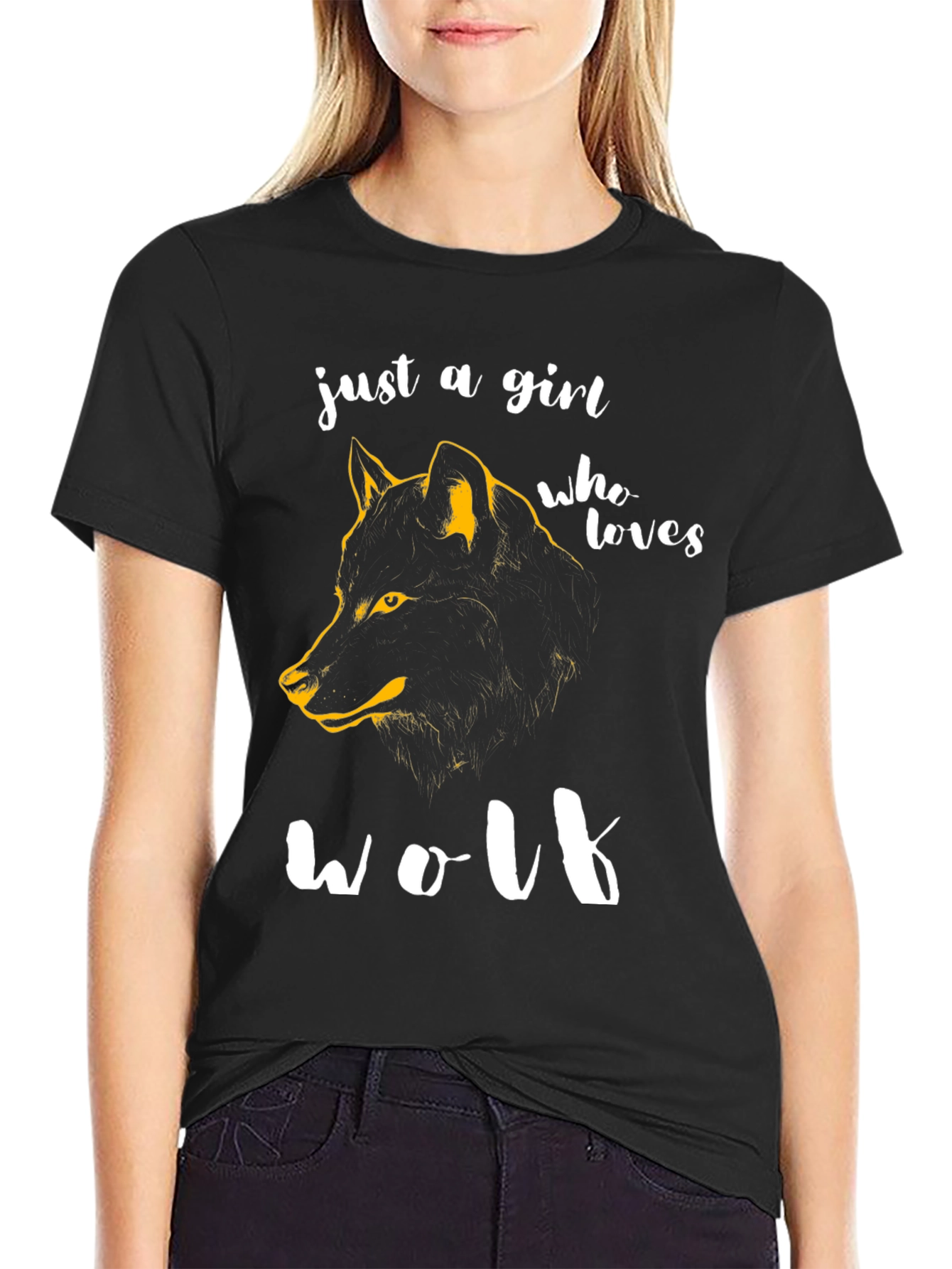 Just A Girl Who Loves Wolf T-Shirt