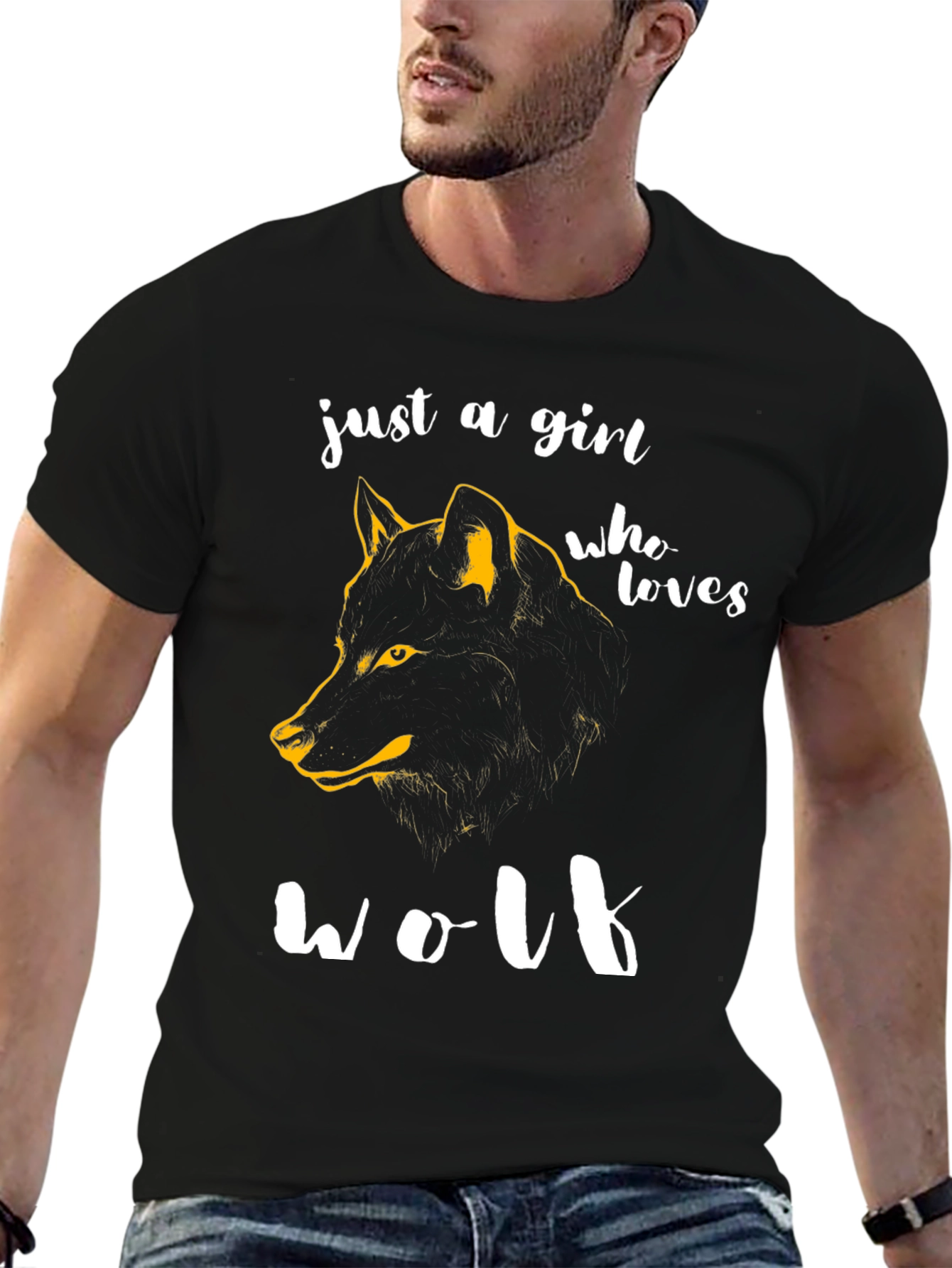 Just A Girl Who Loves Wolf T-Shirt