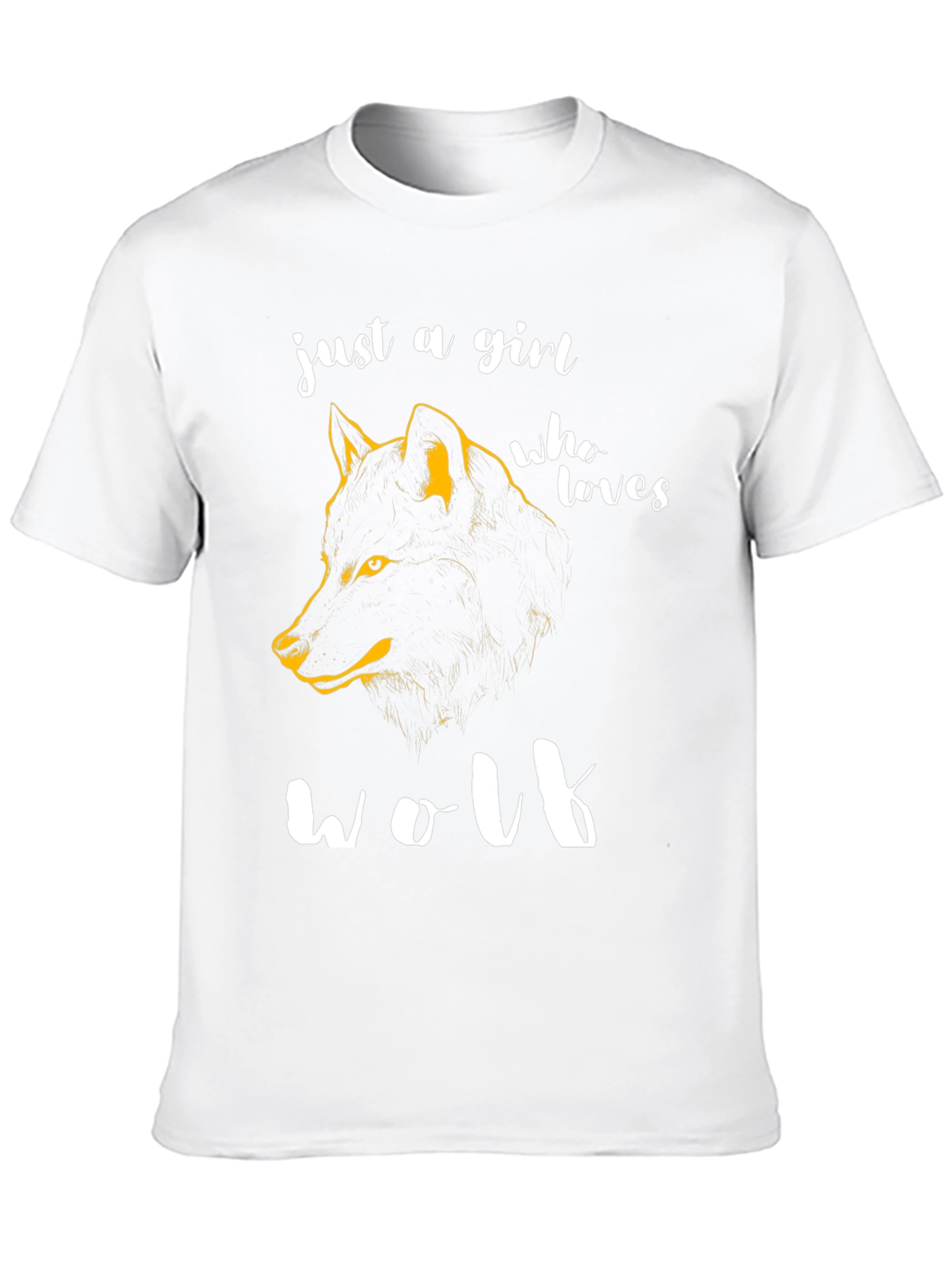 Just A Girl Who Loves Wolf T-Shirt