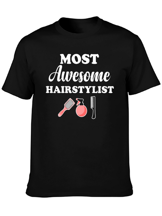Awesome Hairstylist T-Shirt - Hair Salon Gift