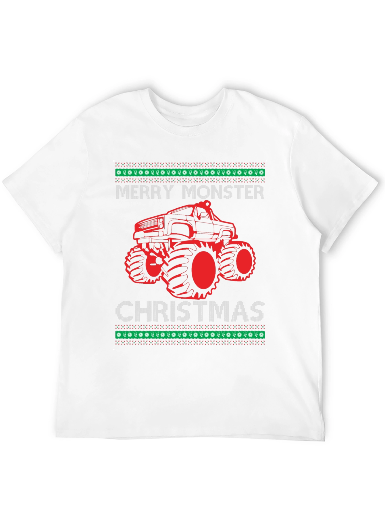 Merry Monster Christmas Graphic T-Shirt