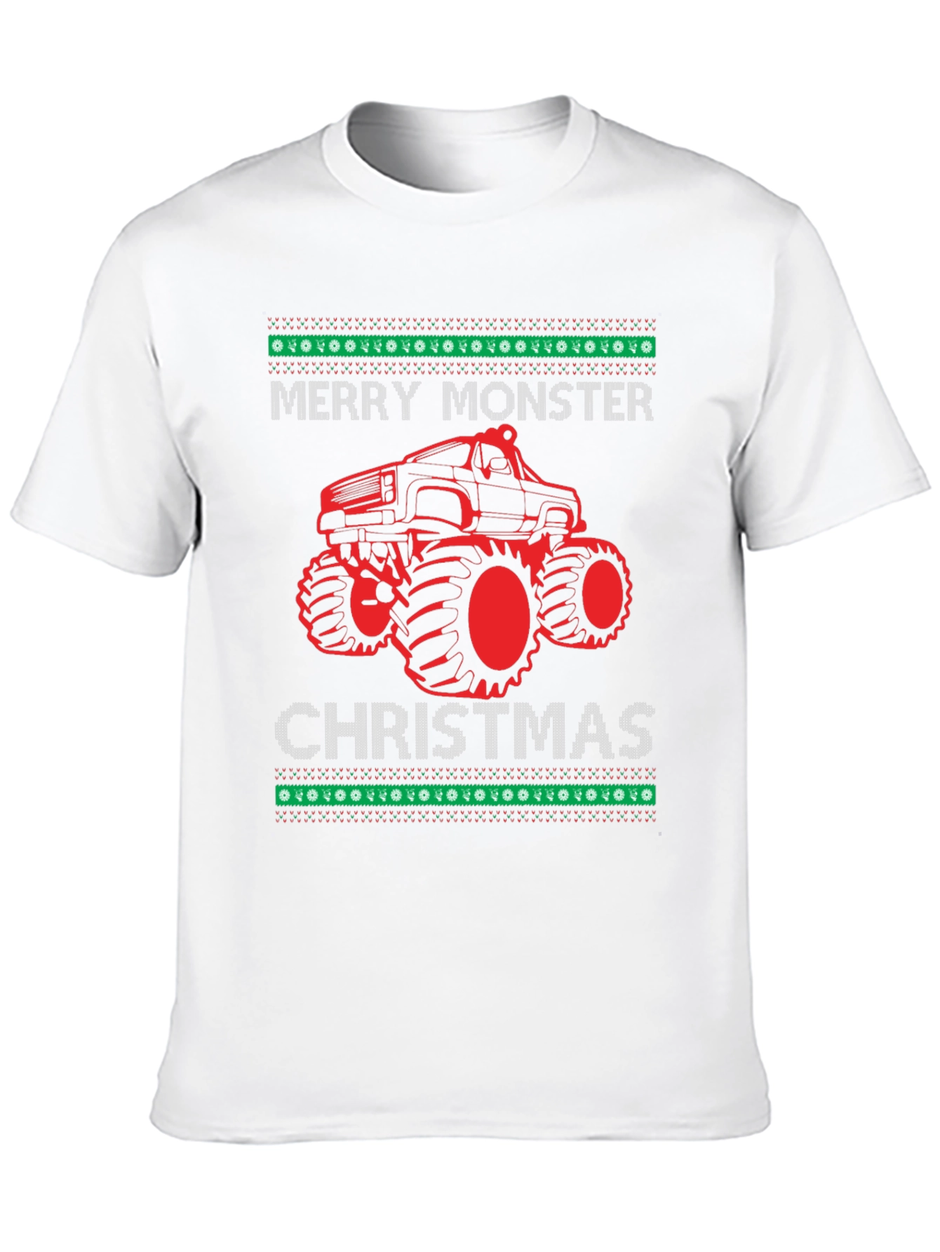 Merry Monster Christmas Graphic T-Shirt