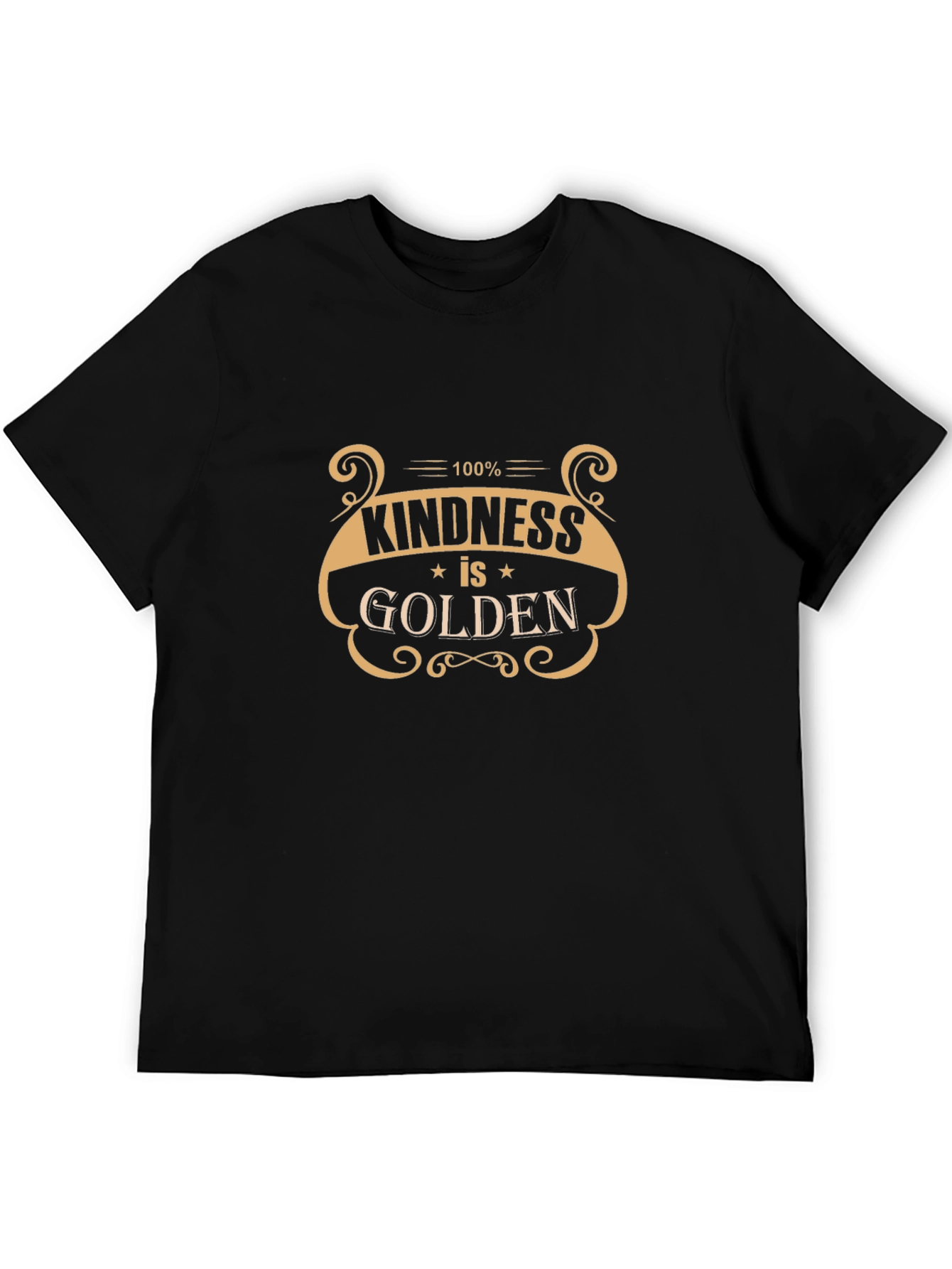 Kindness is Golden Black Graphic Tee