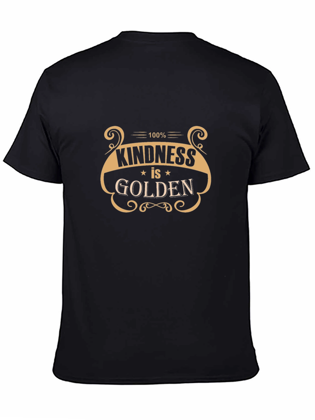 Kindness is Golden Black Graphic Tee
