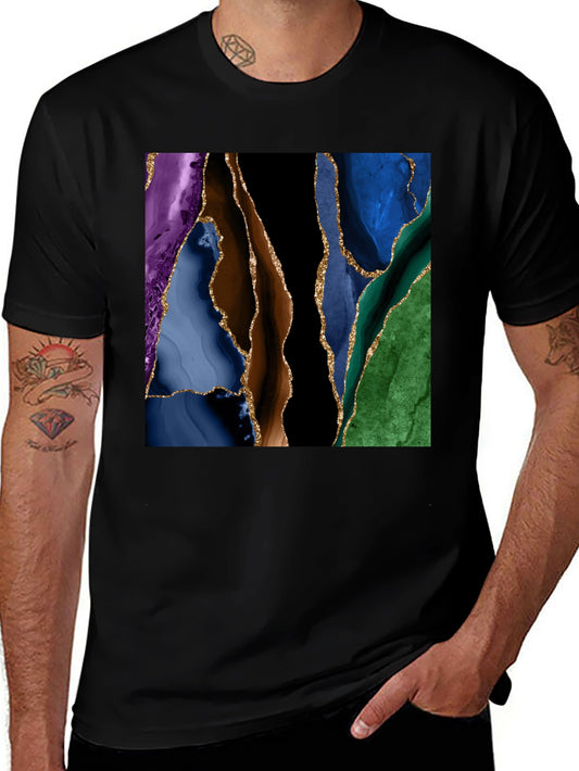 Abstract Geode Art T-Shirt - Stylish Graphic Tee