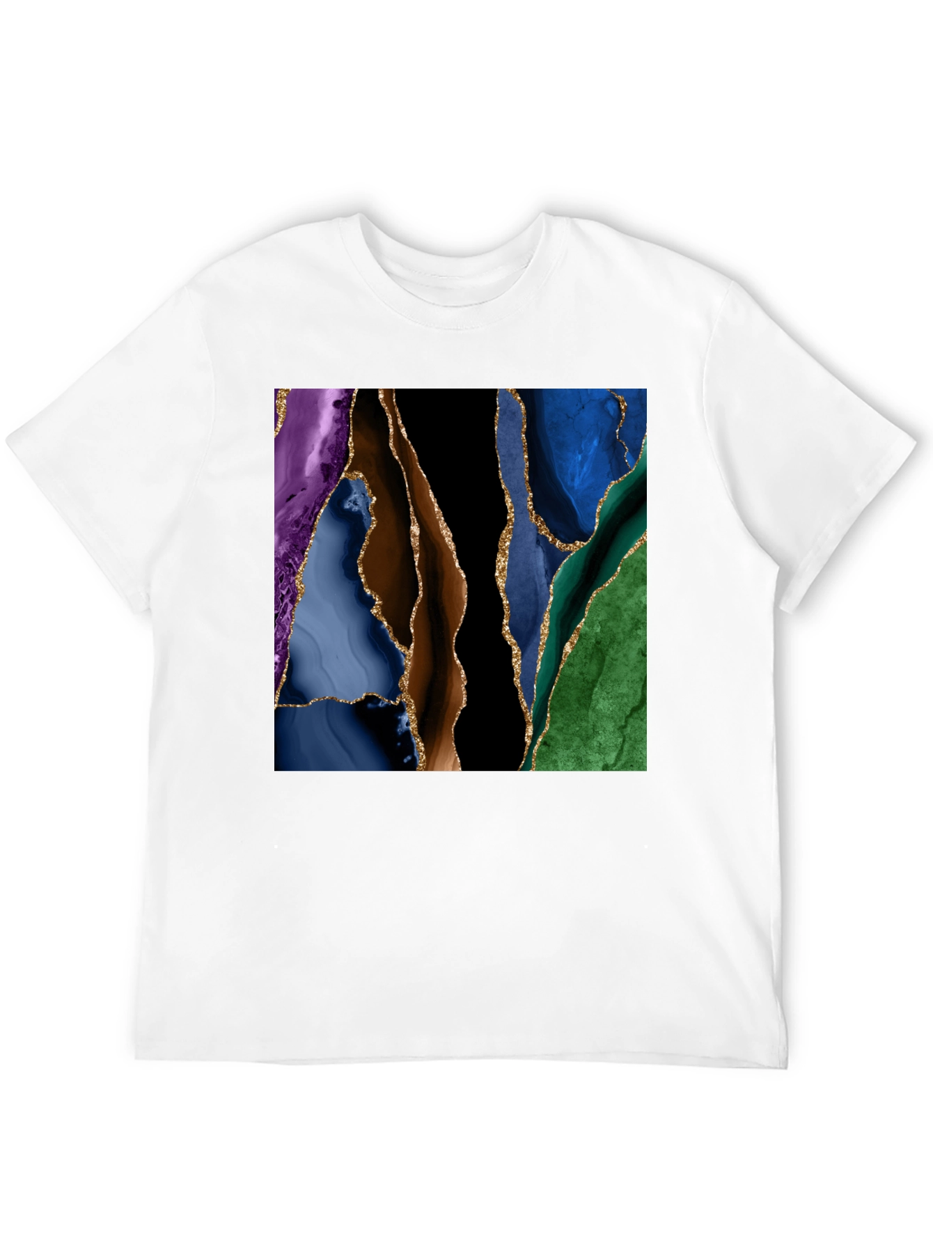 Abstract Geode Art T-Shirt - Stylish Graphic Tee