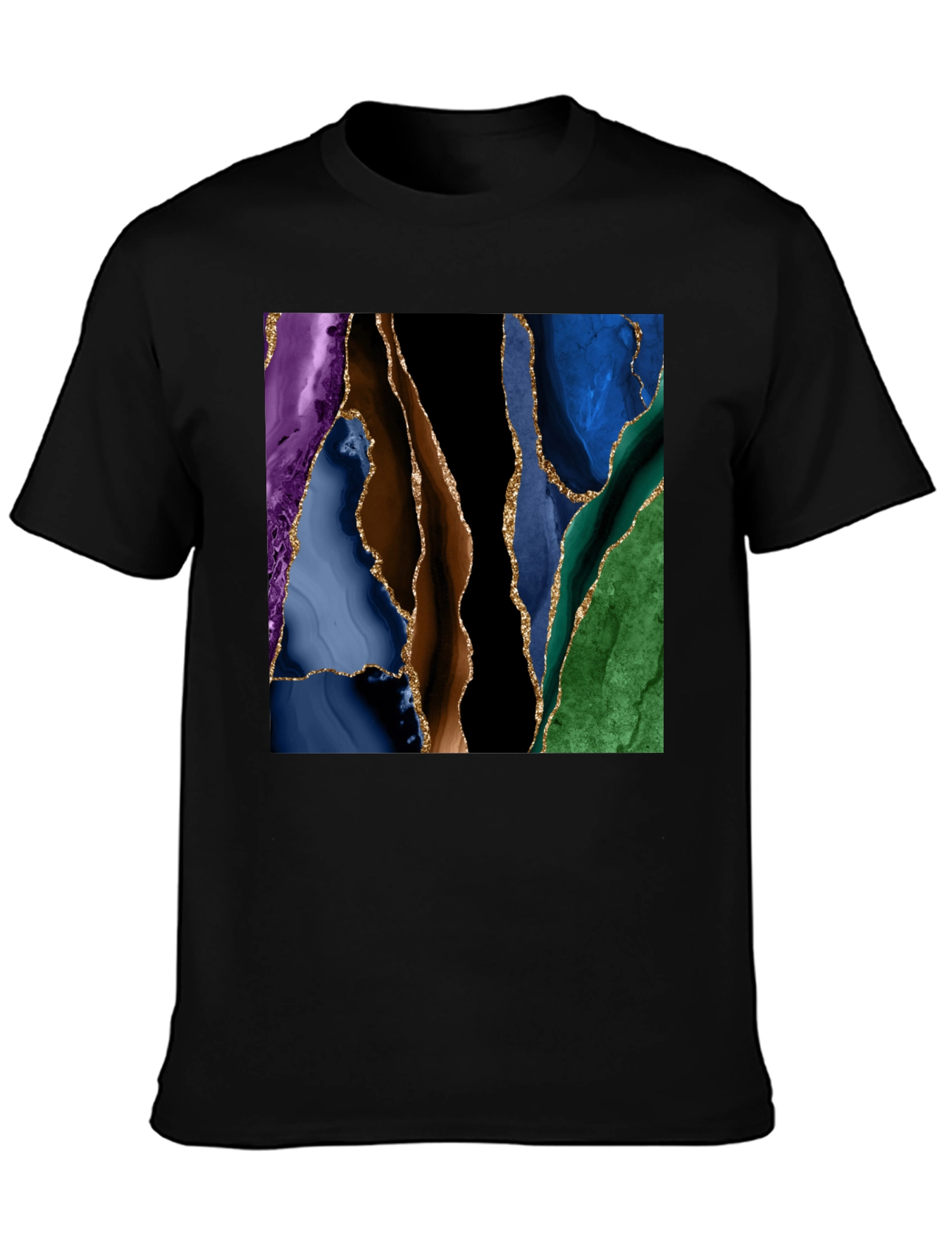 Abstract Geode Art T-Shirt - Stylish Graphic Tee