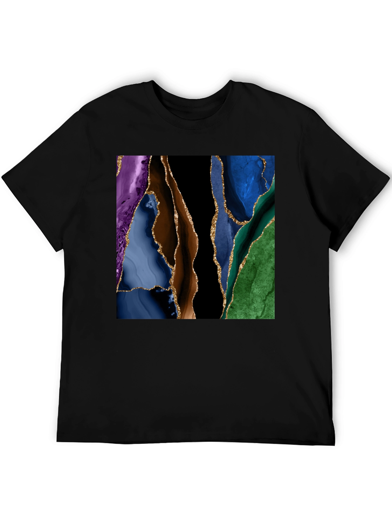 Abstract Geode Art T-Shirt - Stylish Graphic Tee