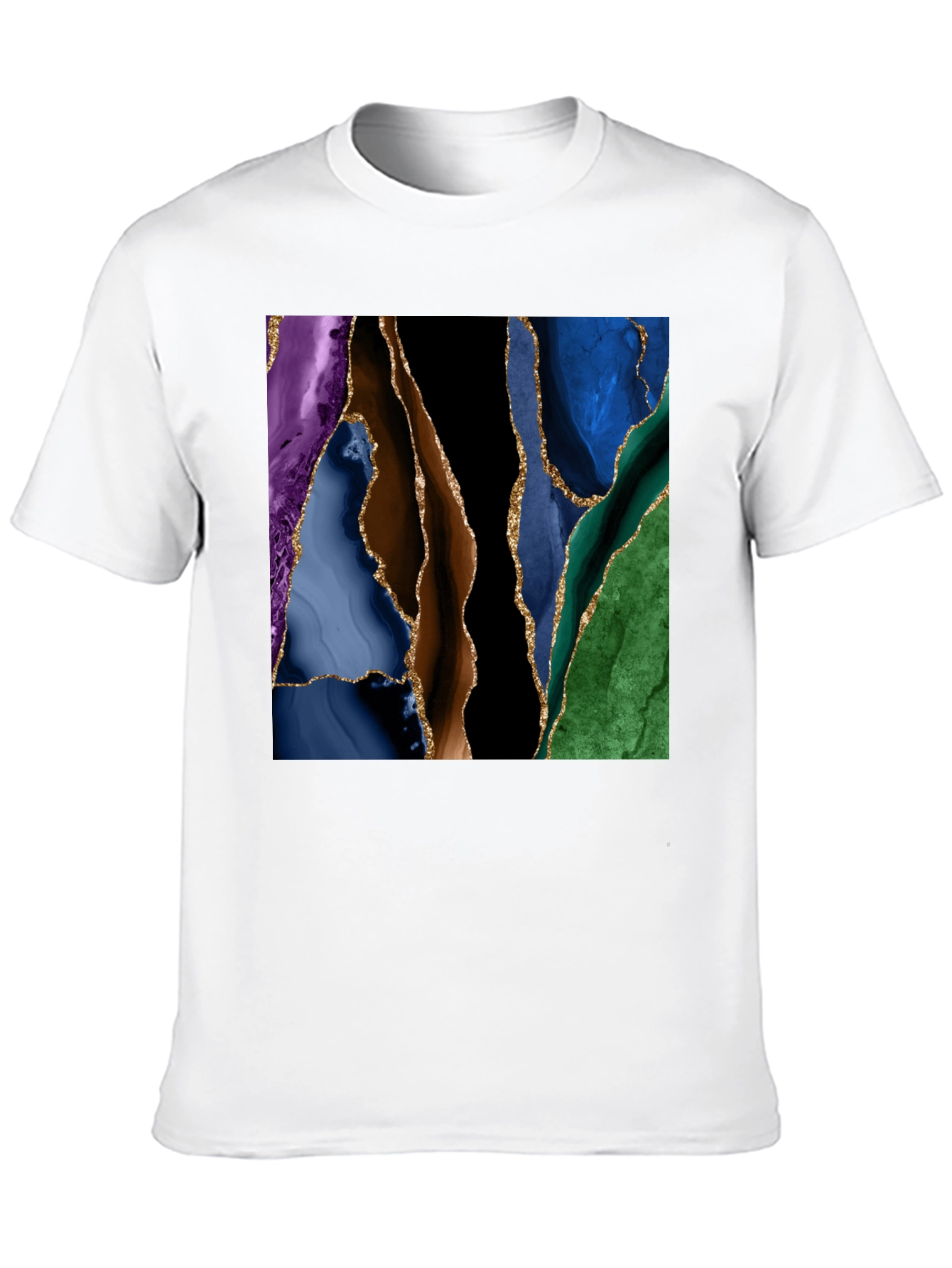 Abstract Geode Art T-Shirt - Stylish Graphic Tee