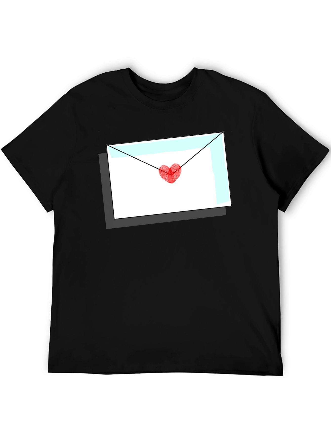 Love Letter Graphic Tee - Heart Envelope T-Shirt